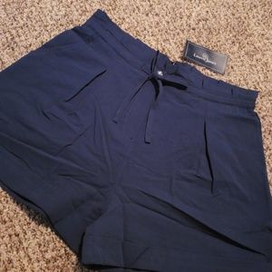 Lauren James Dark blue High Waisted Shorts